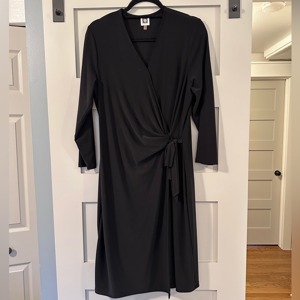 Anne Klein Black Long Sleeve Dress